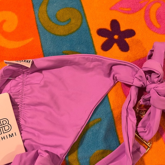 Bahimi Swim Bahimi Cheeky Purple Bikini Bottoms Wgold